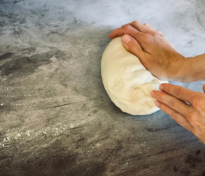 http://mirjamskitchenyodel.com sunday bread -zopf kneading dough