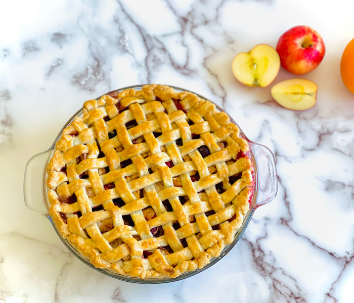 baked apple cranberry pie