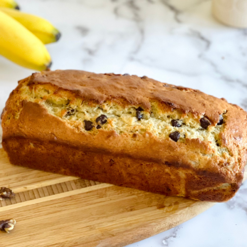 https://mirjamskitchenyodel.com banana bread with walnuts finished bread