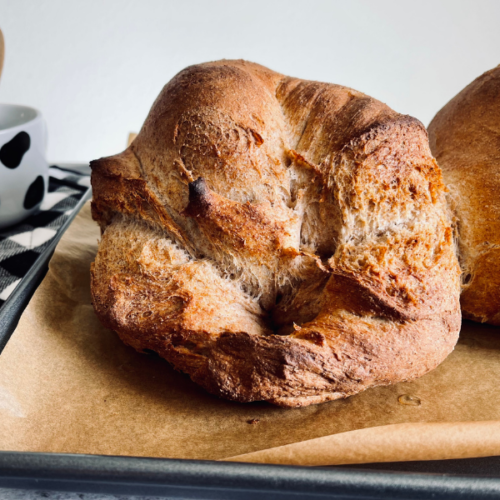 https://mirjamskitchenyodel.com folded bread - st. gallen brot baked together on tray