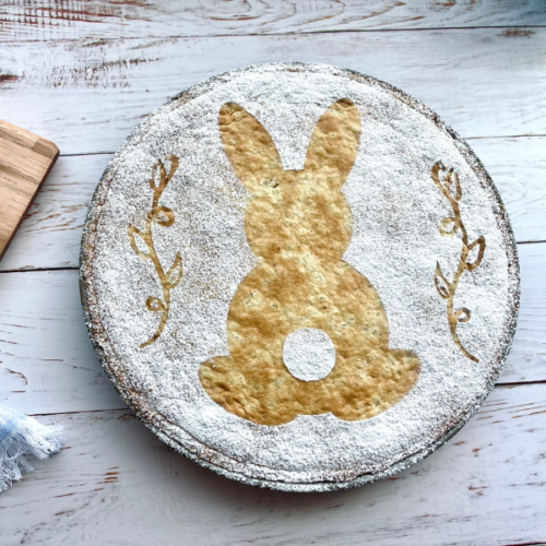 https://mirjamskitchenyodel.com easter tart - osterkuchen with bunny