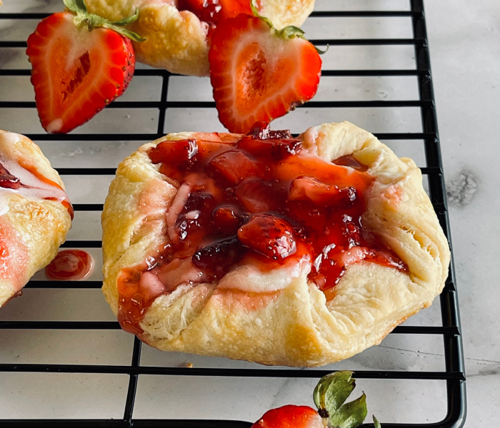 https://mirjamskitchenyodel.com strawberry cream cheese danish close up