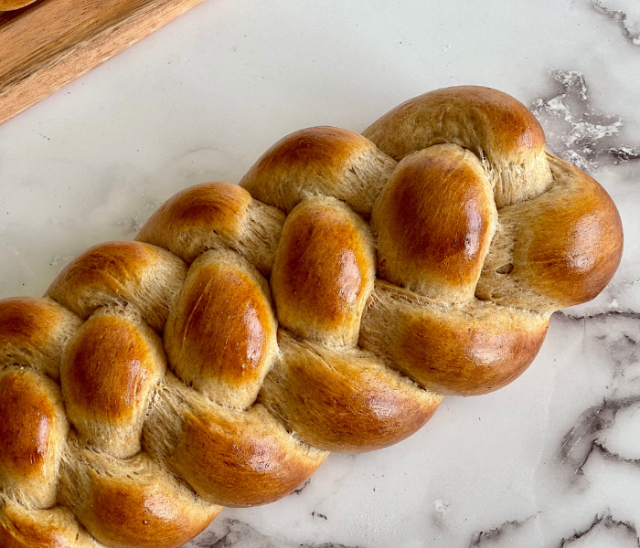 https://mirjamskitchenyodel.com braided bread close up