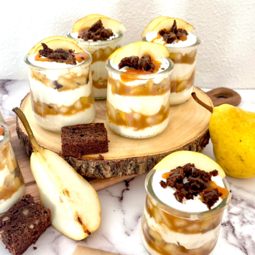 https://mirjamskitchenyodel.com pear caramel trifle