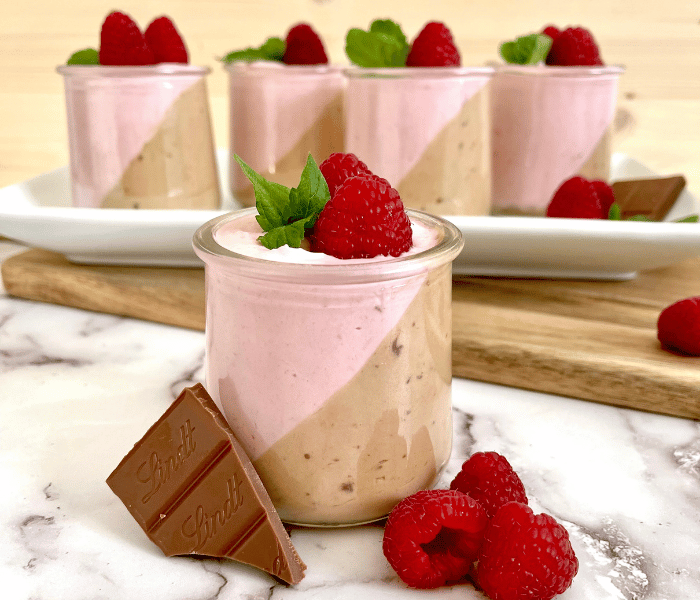 Chocolate & Raspberry Yogurt Mousse - Mirjam's Kitchen Yodel